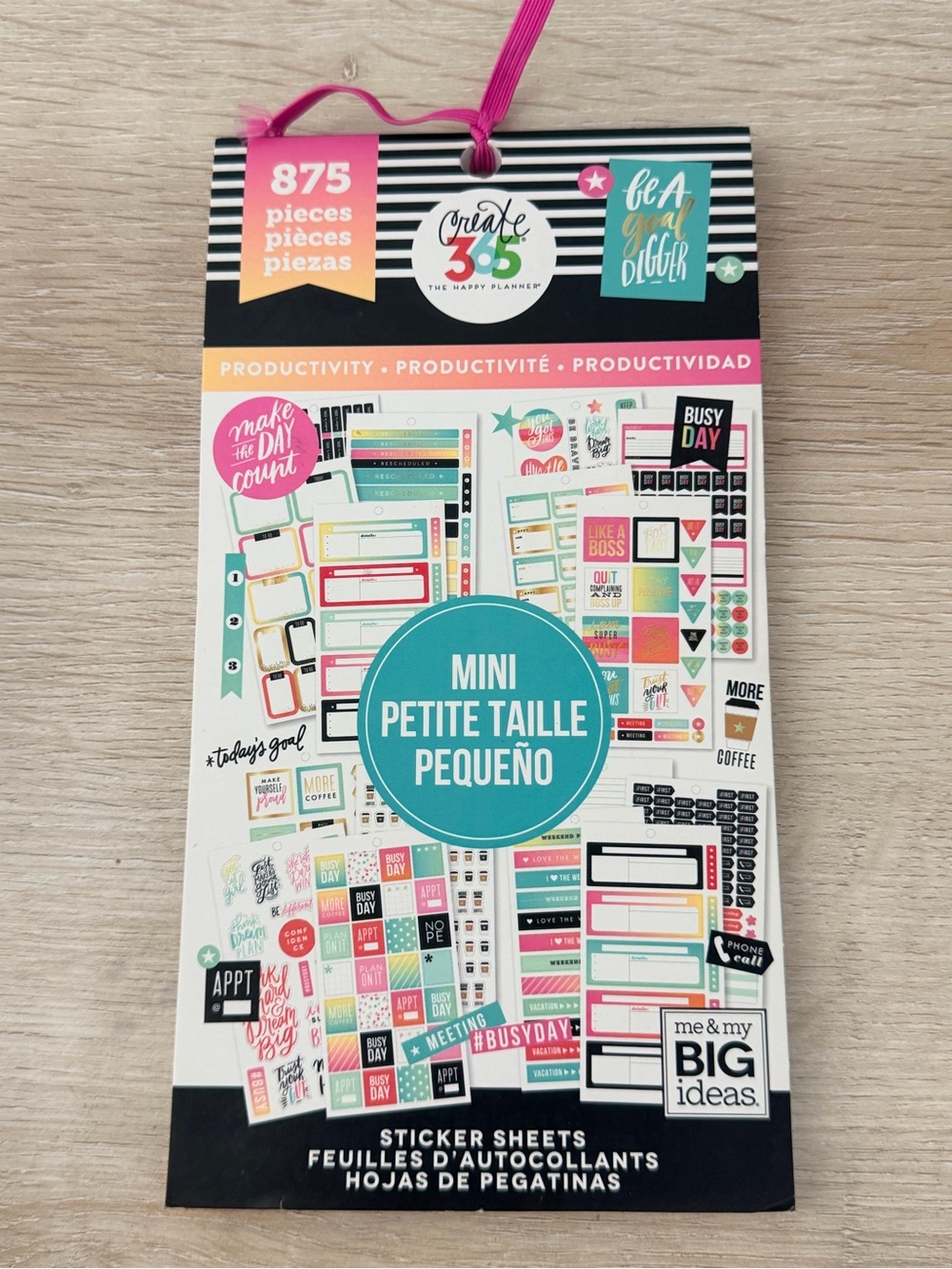 The Happy Planner Colorful Boxes Sticker Pack - Multicolor